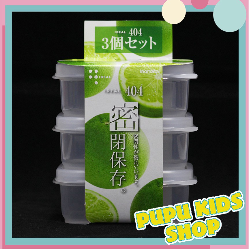 {HÀNG NHẬT} BỘ 3 HỘP NHỰA CHỮ NHẬT 190ML