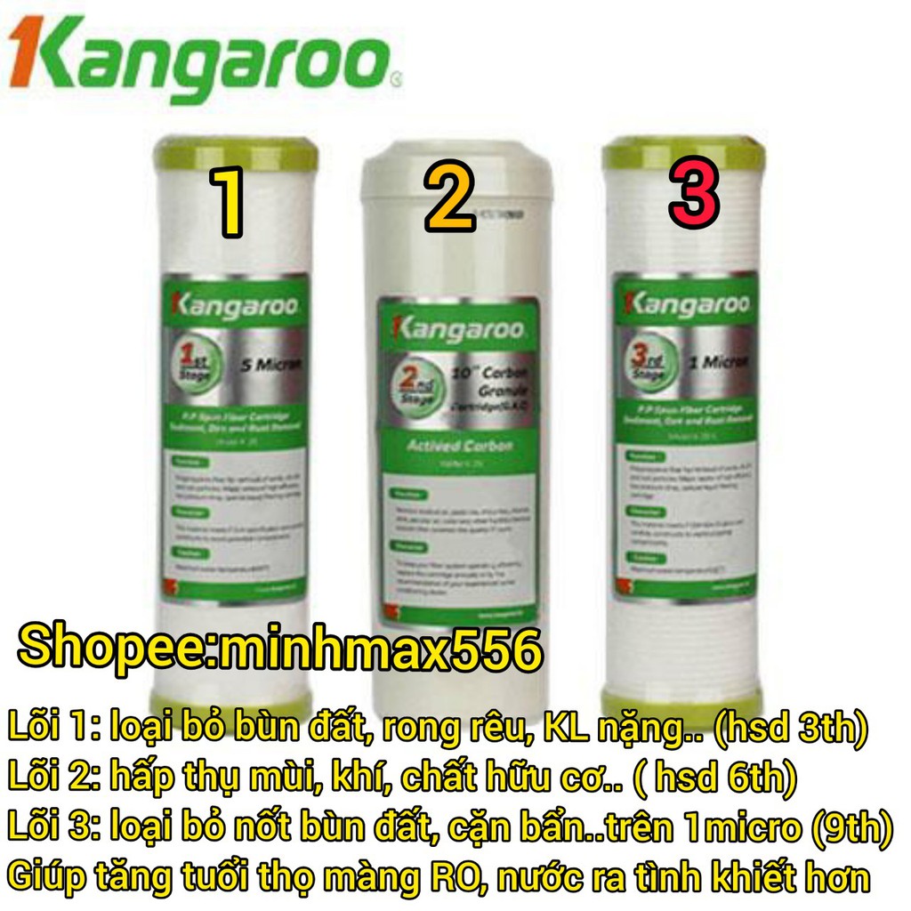 [GIÁ HỦY DIỆT] Lõi lọc nước kangaroo số 3 (SL1) - Dùng cho tất cả các loại máy lọc nước trên thị trường | BigBuy360 - bigbuy360.vn