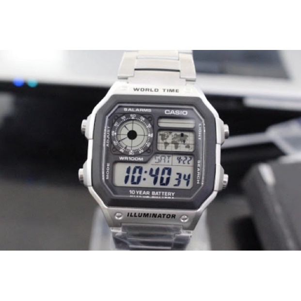 Đồng hồ nam world time 1200 Casio chính hãng