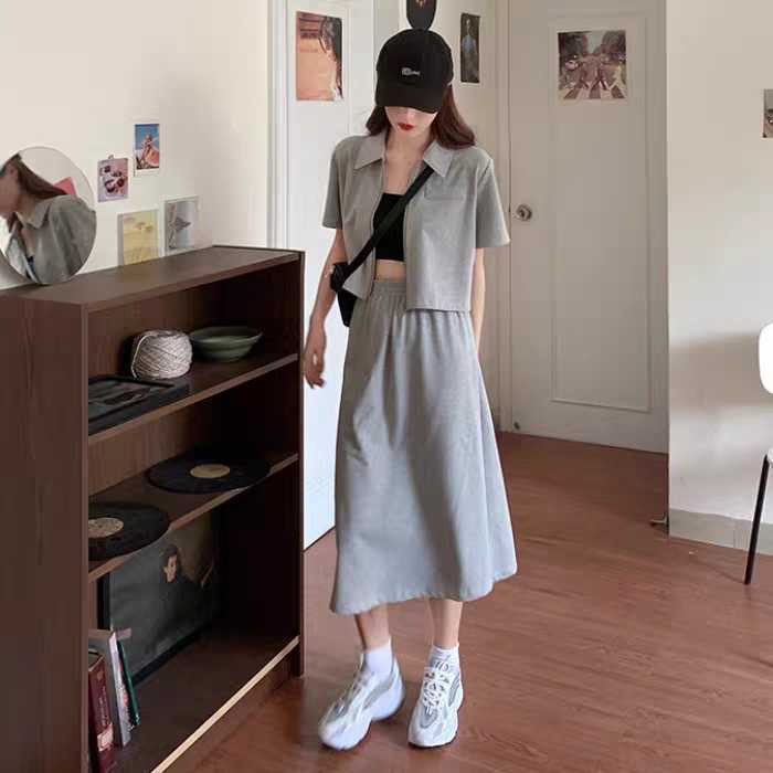 Áo khoác lửng/ Chân váy thời trang quyến rũ dành cho nữ