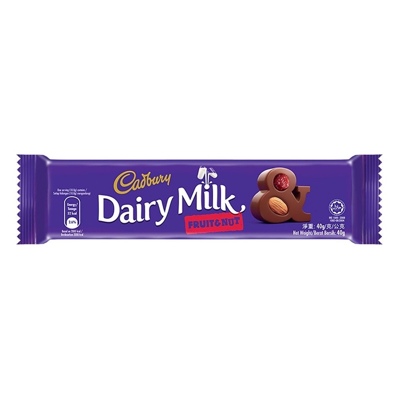 Kẹo Socola Cadbury Dairy Milk Trái Cây Và Hạt 40g