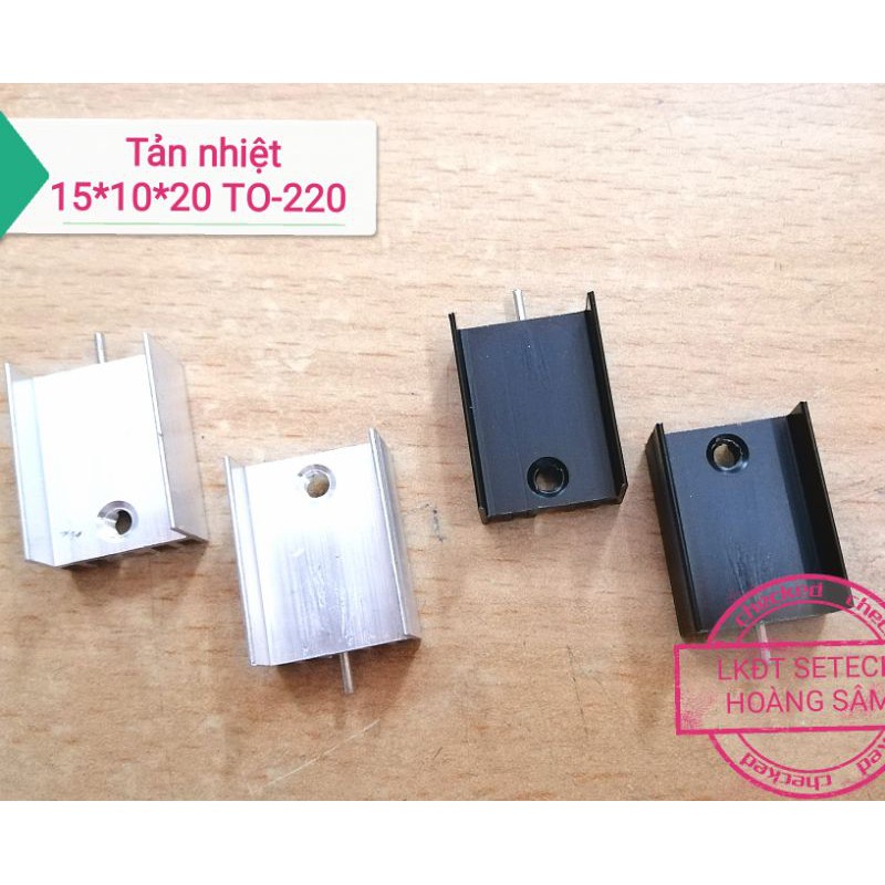 Tản nhiệt nhôm cho IC chân TO-220 kích thước 15*10*20mm