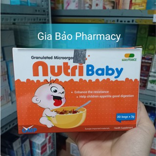 Cốm vi sinh NUTRIBABY giúp bé hết biếng ăn,hay ăn chóng lớn