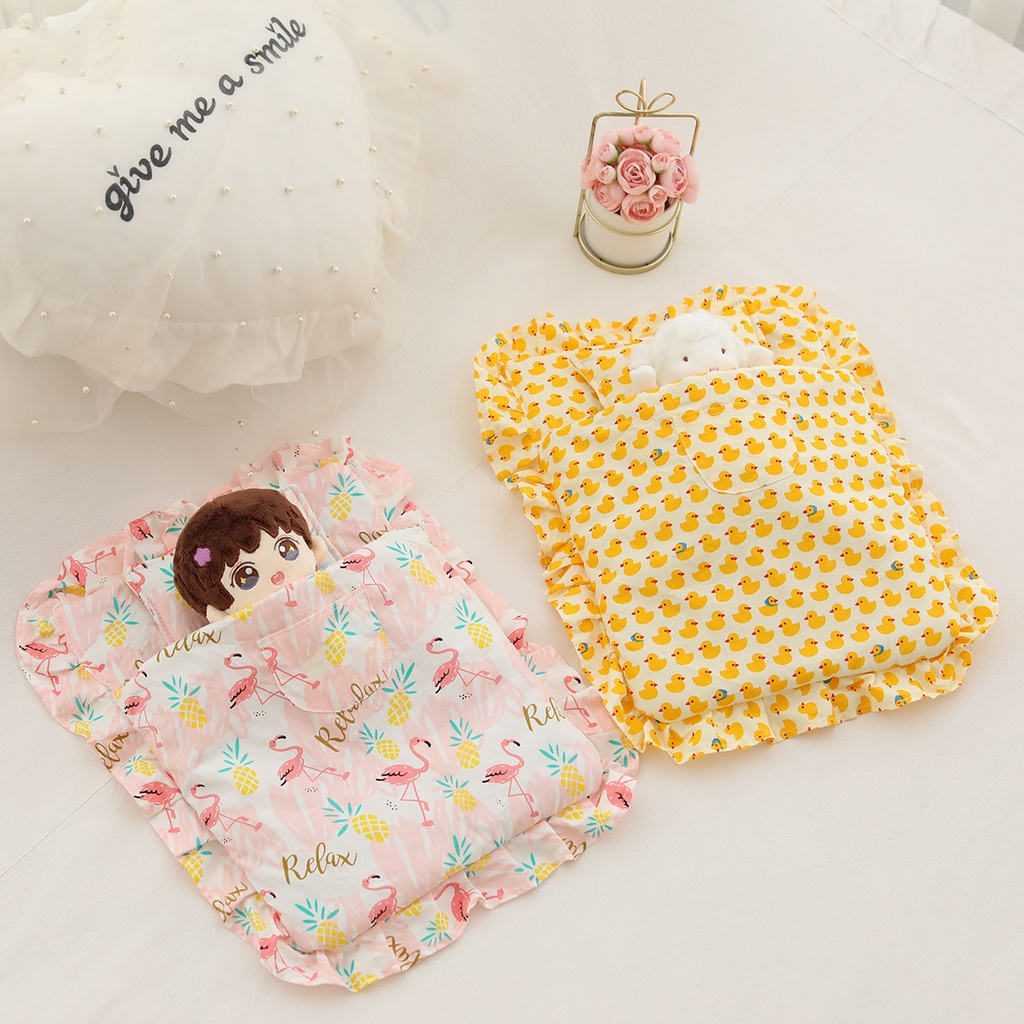 BỘ CHĂN GỐI NỆM CHO DOLL 15CM 15CM 20CM - PHỤ KIỆN DOLL 10CM 15CM 20CM