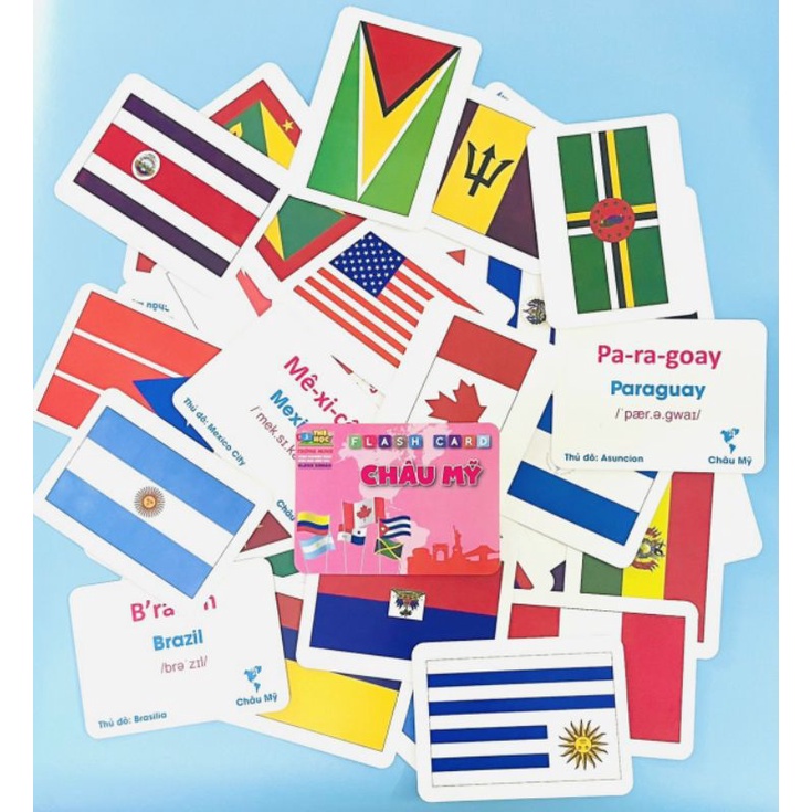 Bộ thẻ cờ 180 nước loại đẹp chuẩn nhất