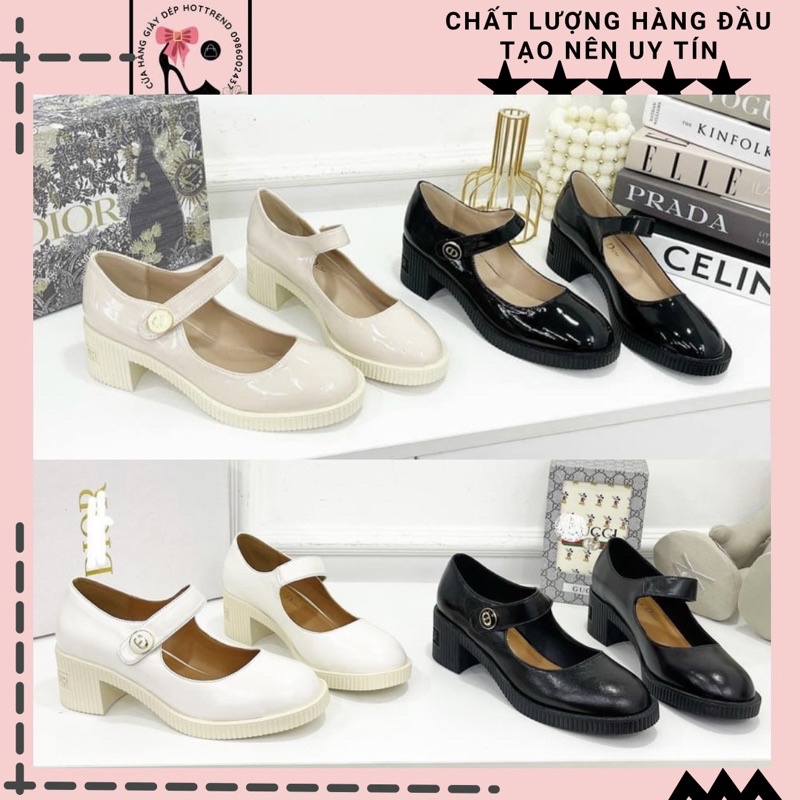 Giày Búp Bê Dior đế 3p hàng qccc