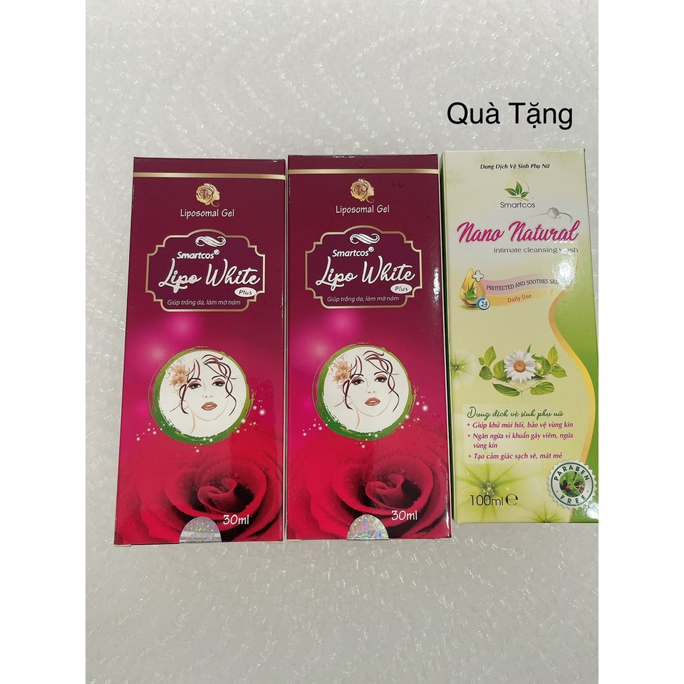 (Tặng quà) 2 hộp Lipo white Plus Học viện quân y giúp giảm nám tàn nhang