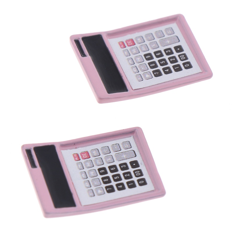 Set 2 mô hình máy tính nhỏ tỉ lệ 1:12 dùng để trang trí nhà búp bê