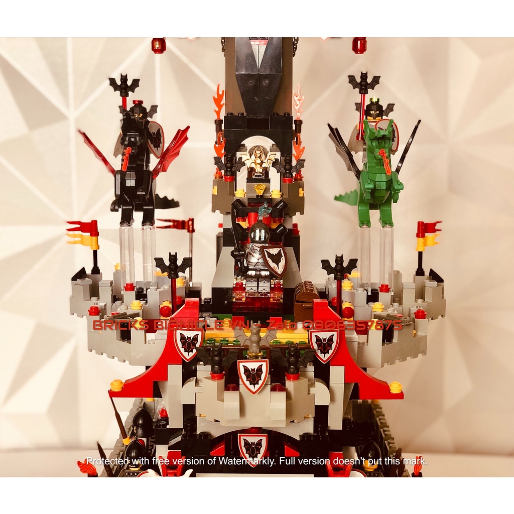 LEGO CASTLE SYSTEM - ĐỒ CHƠI XẾP HÌNH LEGO LÂU ĐÀI TRUNG CỔ - 6097 MOD THE NIGHT LORD CASTLE - LÂU ĐÀI CHÚA TỂ BÓNG TỐI