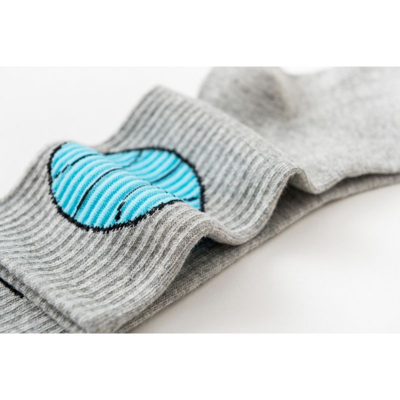 Xixi Vớ cotton Ulzzang họa tiết ngọn lửa cây xương rồng Trung Hoa Harajuku cho học sinh unisex