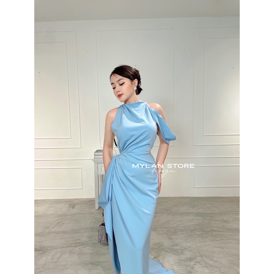 Váy dự tiệc chất Umi nhập cao cấp Đầm thiết kế co giãn nhẹ ML2680932