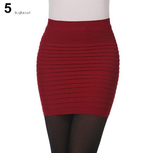Chân Váy Bút Chì Ngắn Xếp Li Bó Sát Gợi Cảm Cho Nữ
