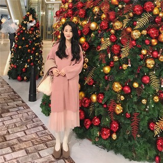 [ Có Sẵn ] Set Váy Len ren Hồng, Đen ulzzang ( CÓ CLIP)