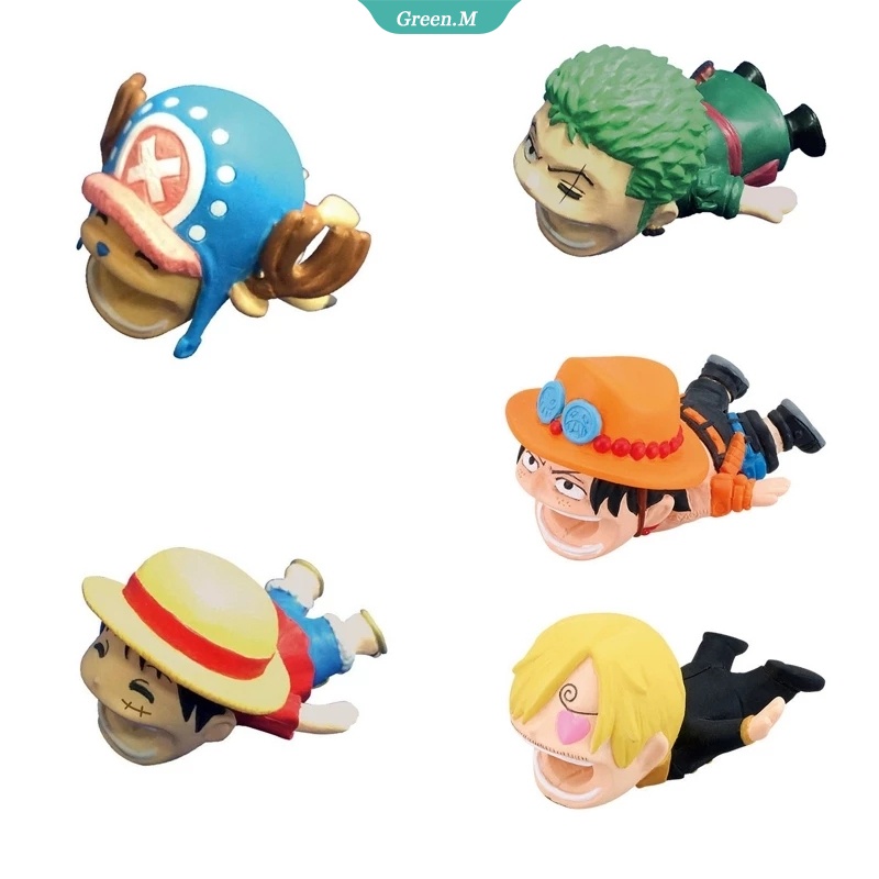 Phụ Kiện Bảo Vệ Dây Cáp USB Hình Nhân Vật Hoạt Hình ONE PIECE Luffy Sanji Tony Chopper