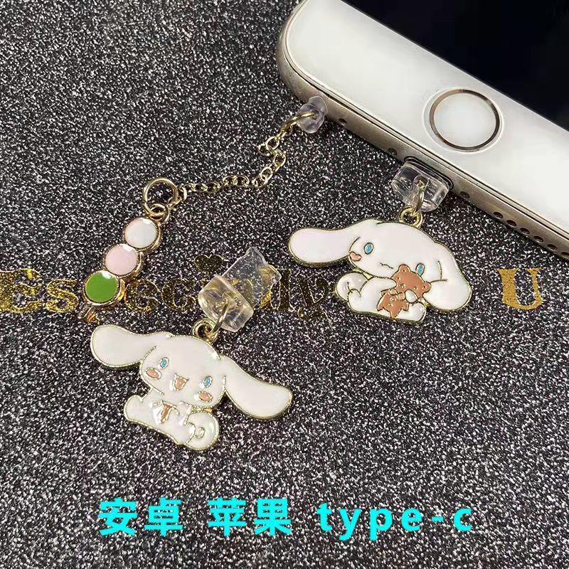 Đầu Cắm Chống Bụi Cho Cổng Sạc Điện Thoại Apple Android type-c Thiết Kế Dễ Thương