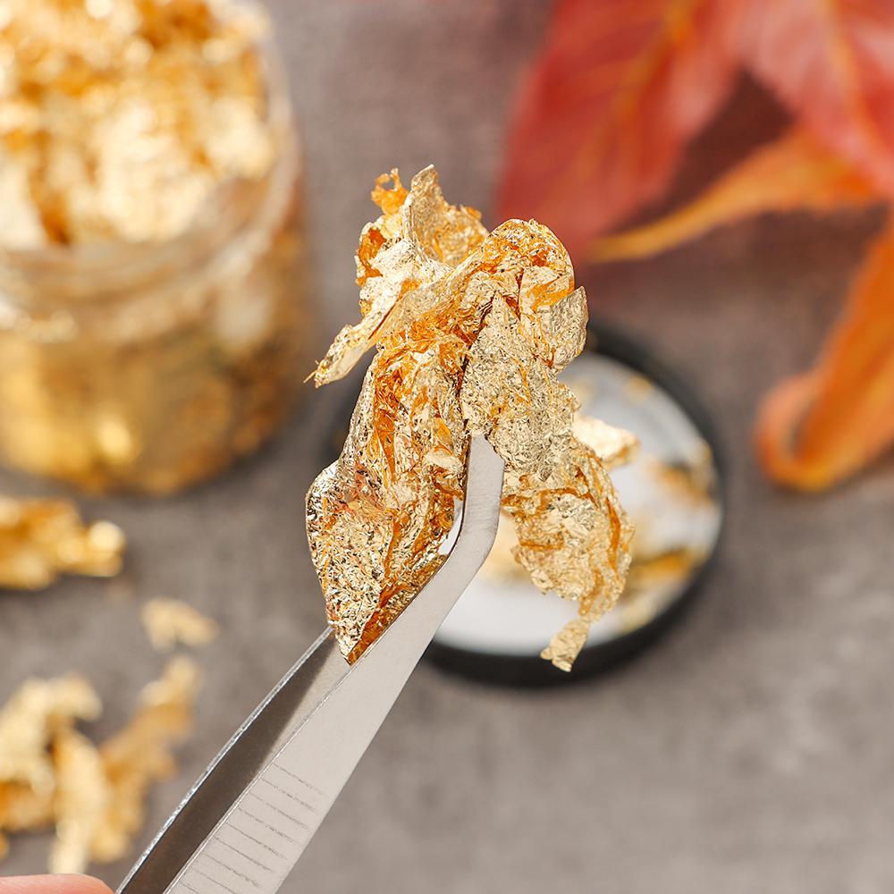 DIACHAVN Hoàng Đạo 3g / 5g / 10g|Cuộn Giấy Bạc Dùng Làm Trang Sức Thủ Công|Phụ Kiện Giả uv Chuyên Dụng Cho uv|Phụ Kiện Trang Trí Bằng Nhựa Resin Độc Đáo