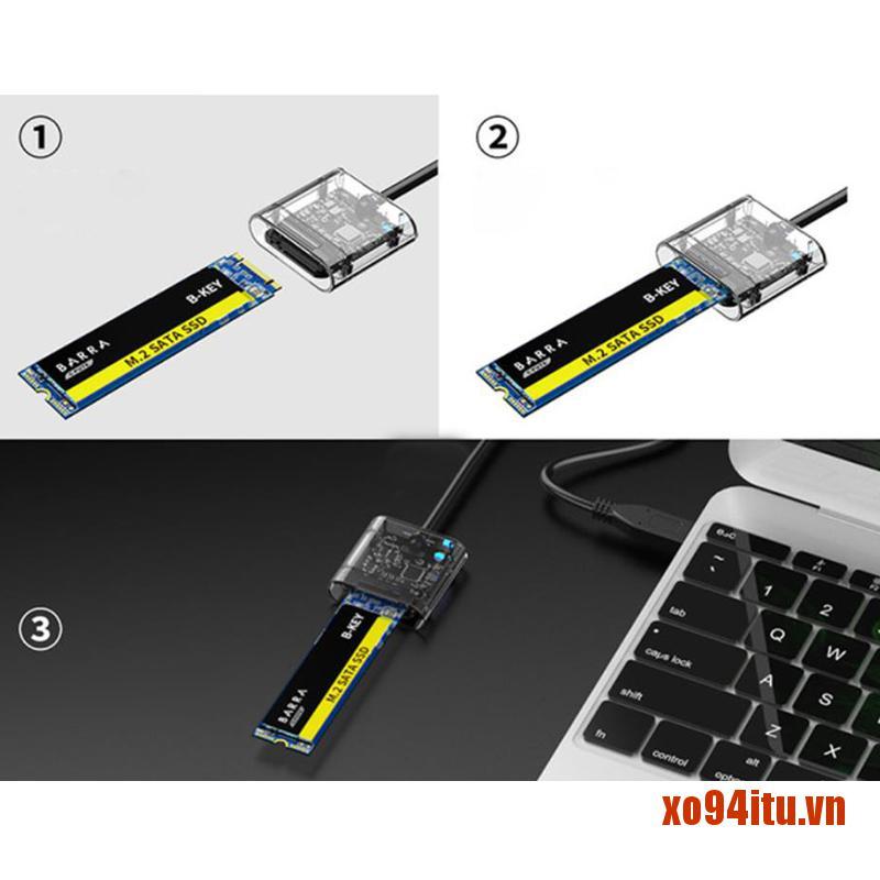 Bộ Chuyển Đổi Ổ Cứng Ssd Sata Chassis M.2 Sang Usb 3.0 Ssd Cho Ngff Sata / B Key