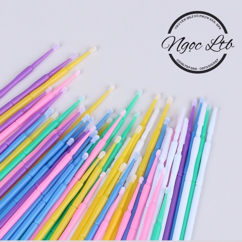 Tăm bông phun xăm/ nối mi