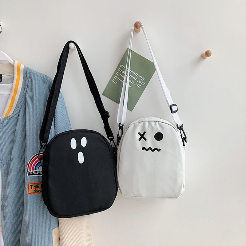 Túi Đeo Chéo Nhỏ Bằng nylon Họa Tiết Hoạt Hình Dễ Thương Phong Cách Nhật Hàn Cho Nữ JP5