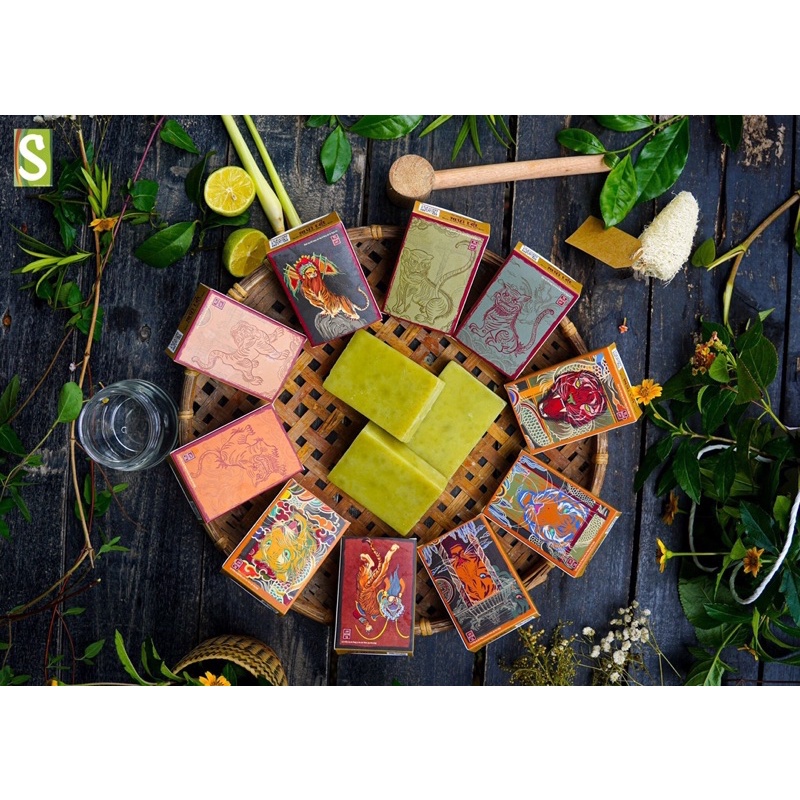 Xà Bông Mùi Tết - Mùi Già Thảo dược, Quà Tết Độc Đáo Hương Thơm Tất Niên An Toàn Lành Da Nguồn Gốc Từ Thiên Nhiên