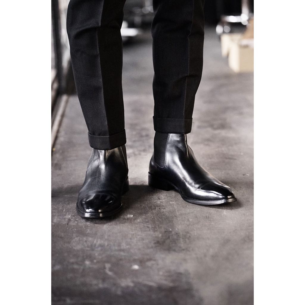 Giày công sở CHELSEA boot nam cao cổ BEATLES da thật mũi nhọn đế phíp Văn phòng giày tây Sartorial BH 1 năm | BigBuy360 - bigbuy360.vn