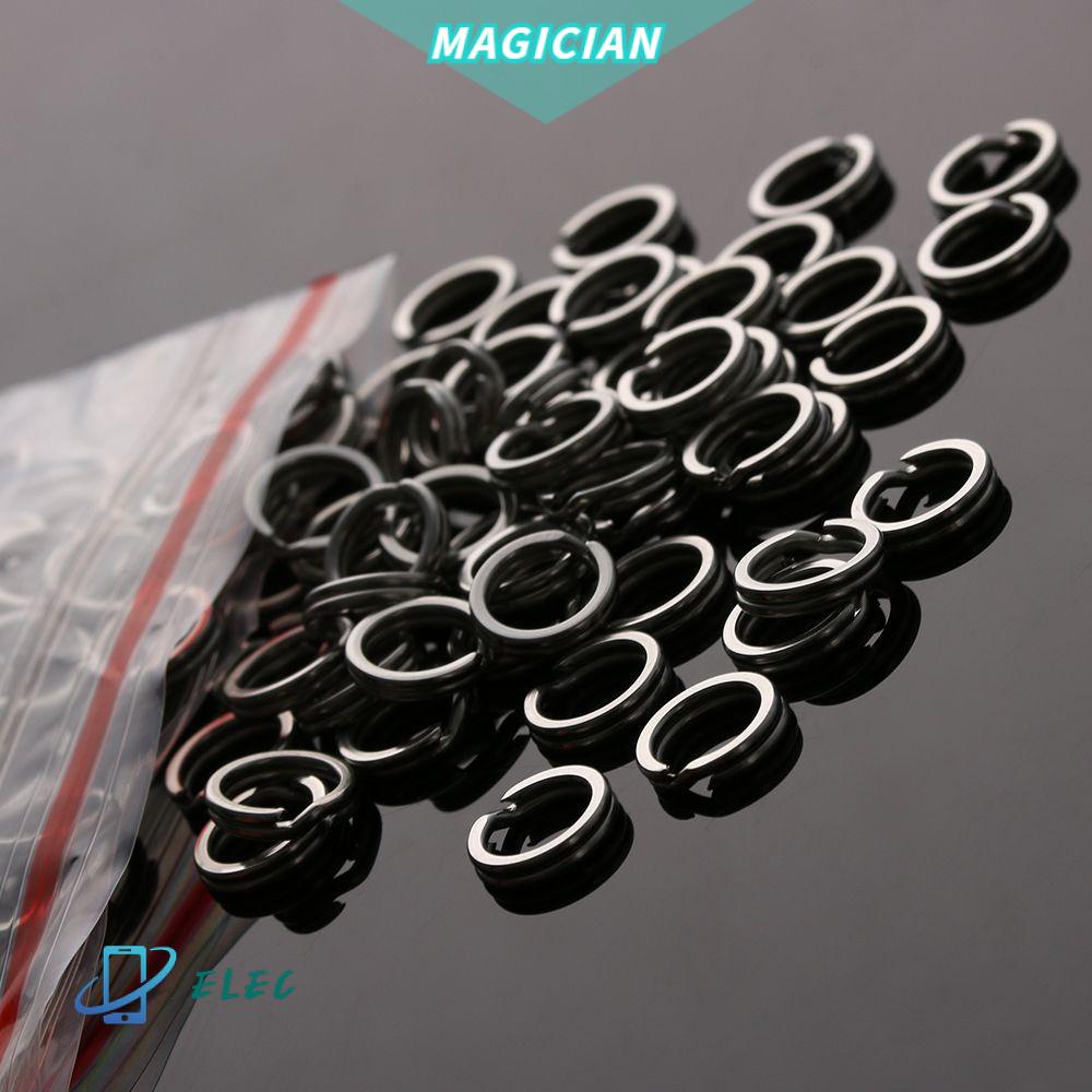 Bộ 100 Khoen Móc Câu Cá 16 Kích Cỡ Bằng Thép Không Gỉ