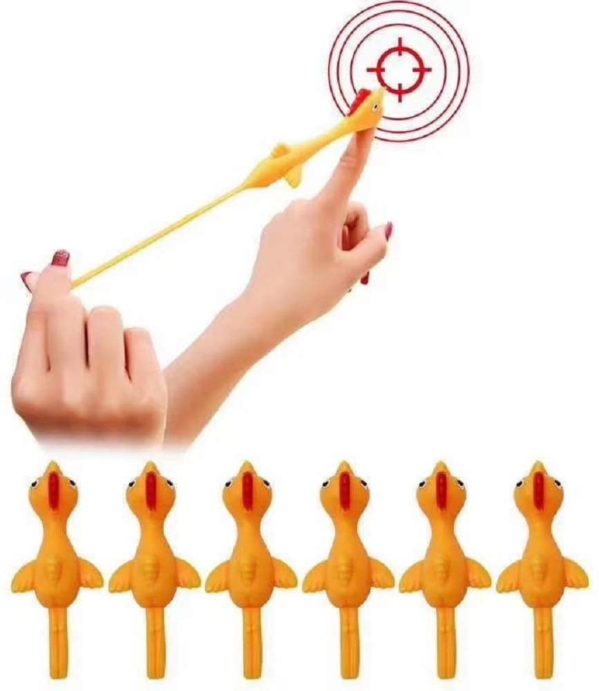 Đồ Chơi Gà Tây Bay Ngón Tay Đàn Hồi Bằng Cao Su Dính Tường Chắc Chắn