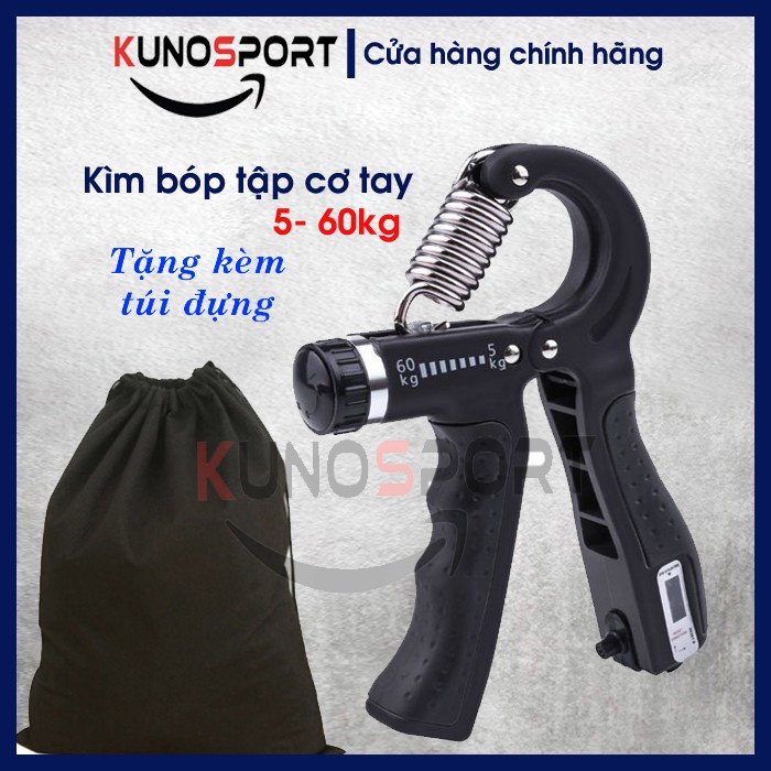 Kìm bóp tập tay chữ R KUNO SPORT chỉnh lực từ 5-60 kg