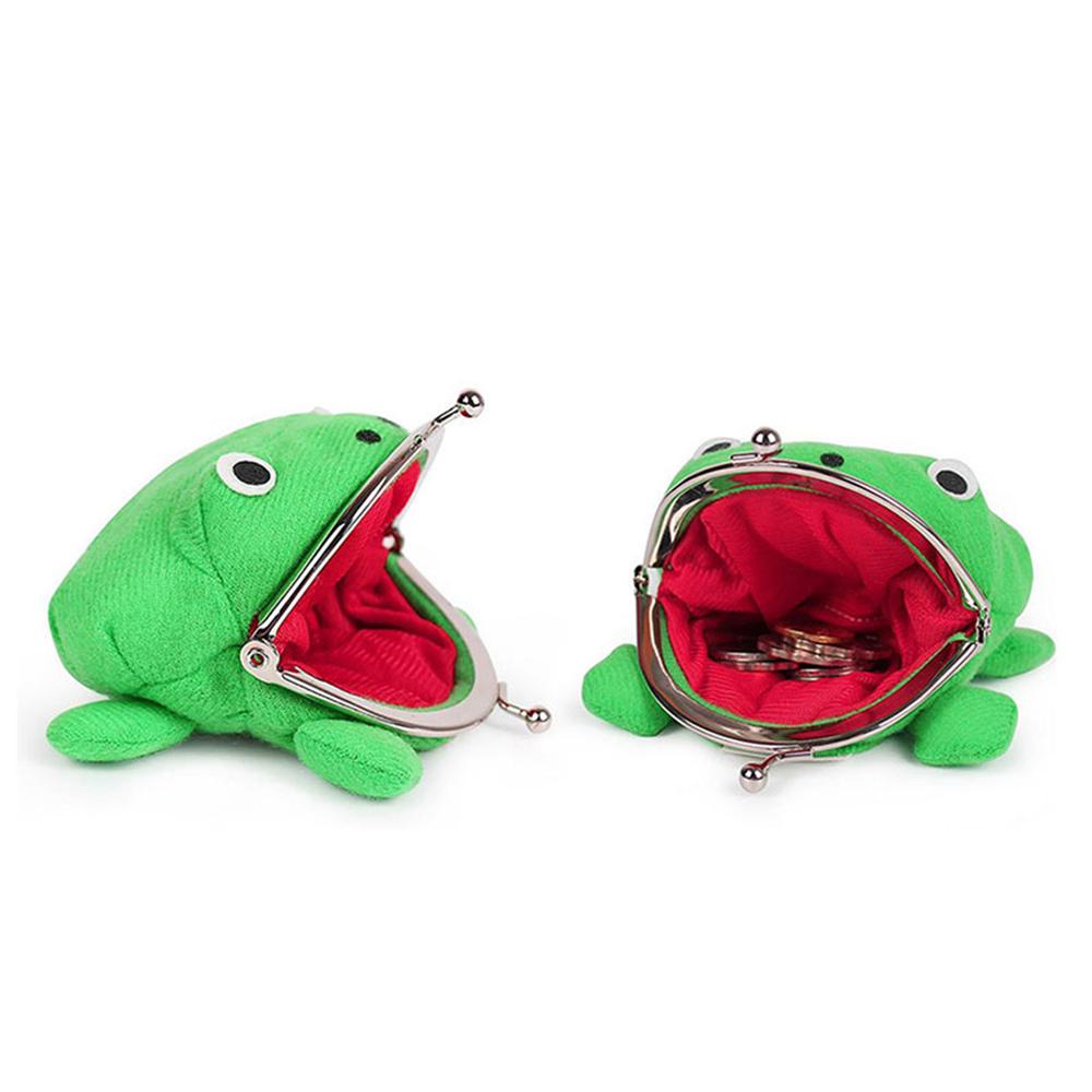UUMIR Ví Đựng Tiền Xu Mini Bằng Vải Bông Hình Ếch Hoạt Hình Manga