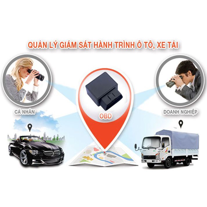 Thiết Bị Định Vị Không Dây Cắm Cổng OBD Trên Ô TÔ