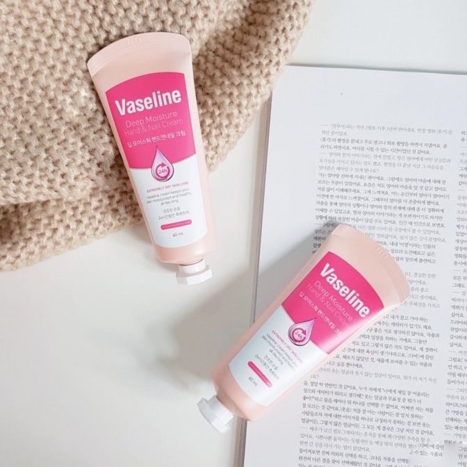 Kem Dưỡng Da Tay Vaseline Deep Moisture Hand &amp; Nail Cream 60ml Hàn Quốc