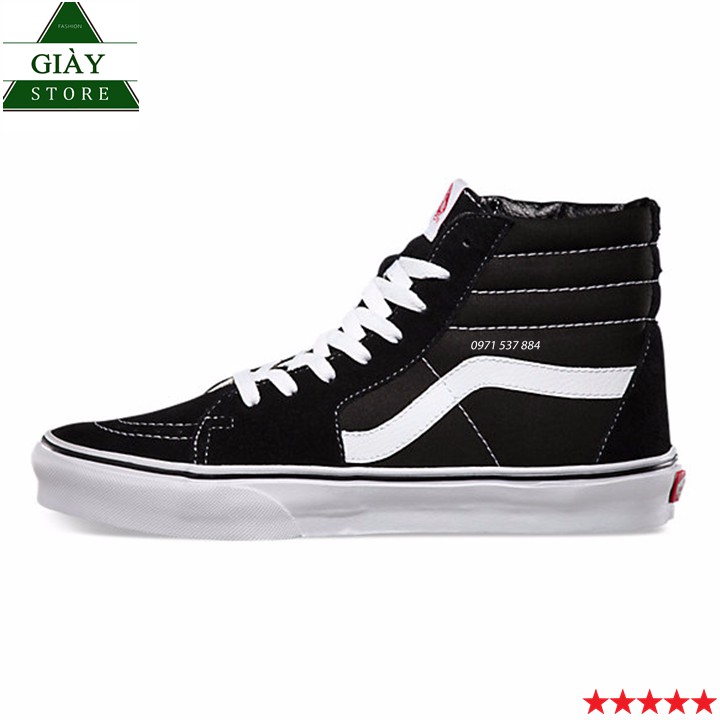 Giày Vans Sneaker Nam Nữ SK8 Đen Cao | BigBuy360 - bigbuy360.vn