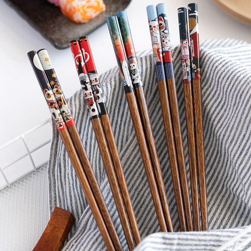 YIYU Đôi Đũa Tre Chống Trượt Phong Cách Trung Hoa
