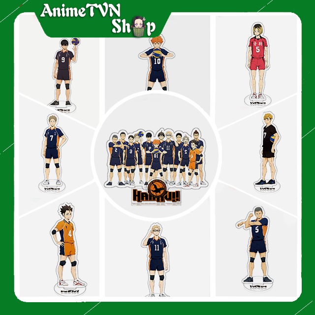 Tượng Mica Standee Anime Manga Haikyuu - Vua Bóng Chuyền - Nhựa Cứng Acrylic In nhiều chi tiết sắc nét