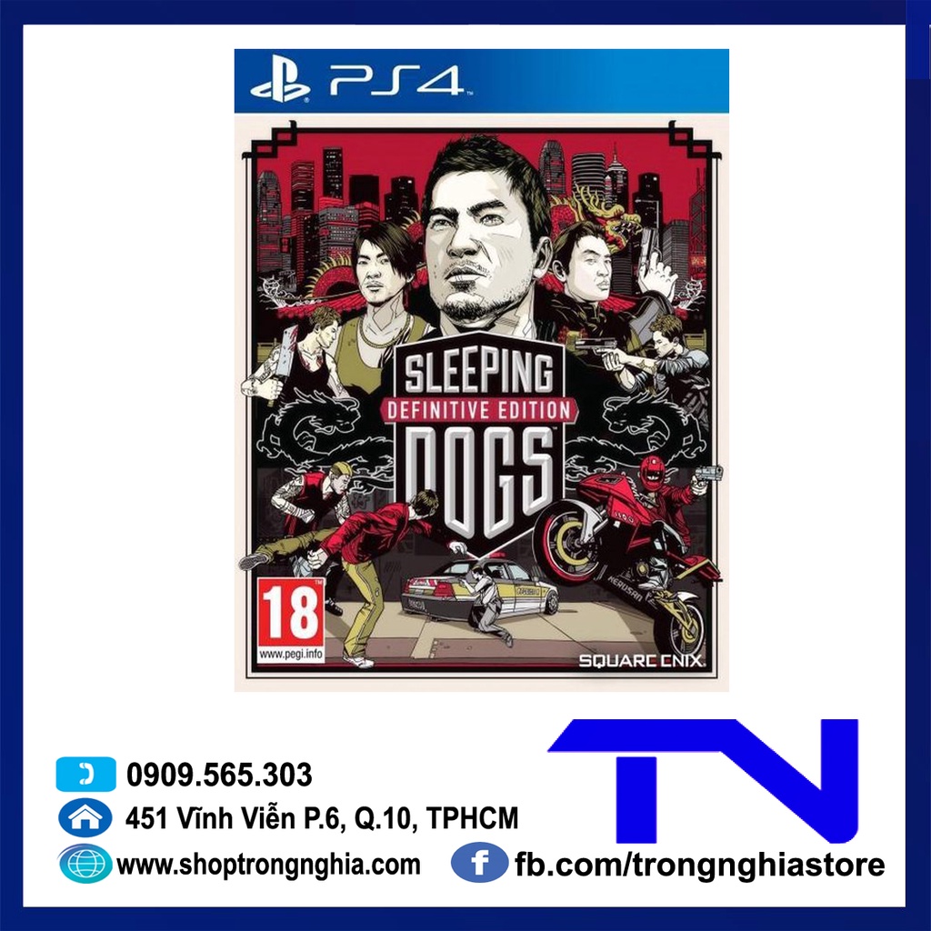 [Mã ELHAMS5 giảm 6% đơn 300K] Đĩa game PS4 - Sleeping Dogs Definitive Edition