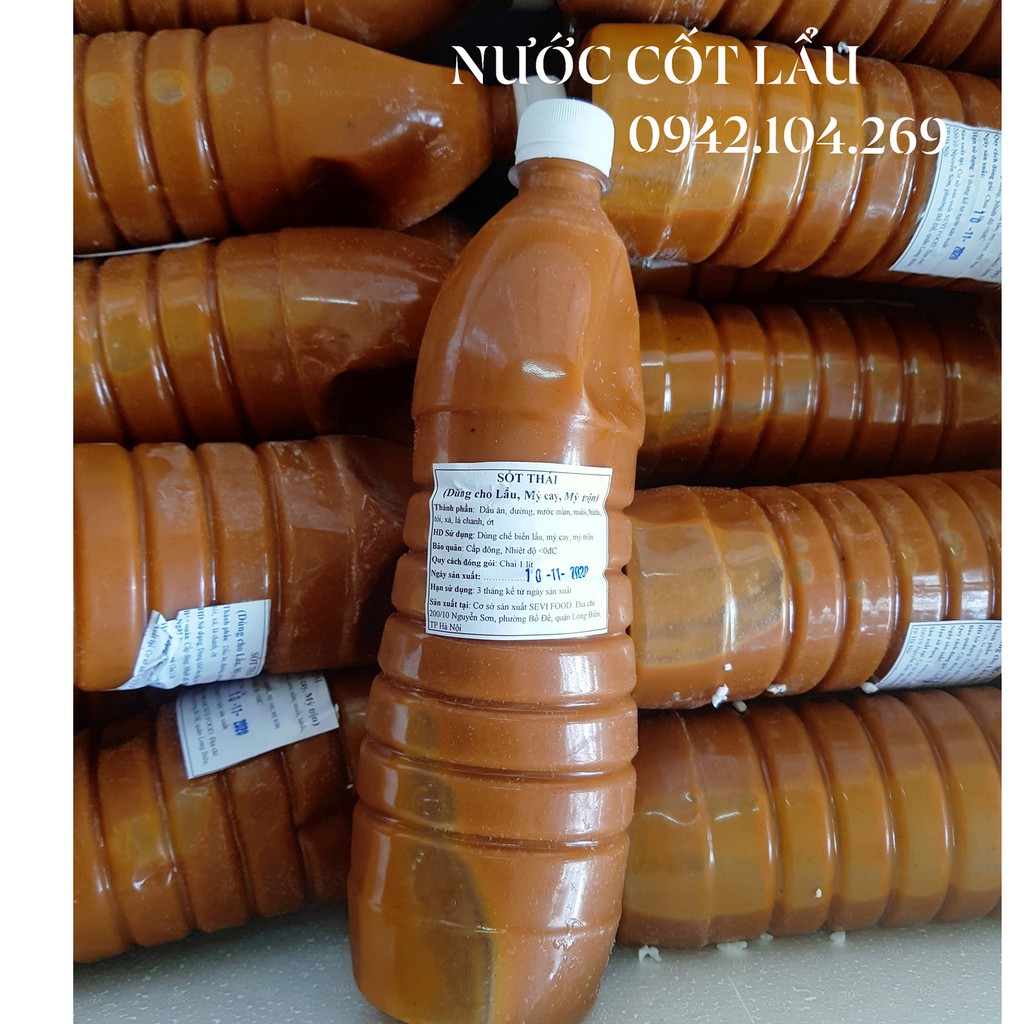 Nước Cốt Lẩu Thái Làm Lẩu Ly ĐÓNG CHAI 1L- KÈM HƯỚNG DẪN