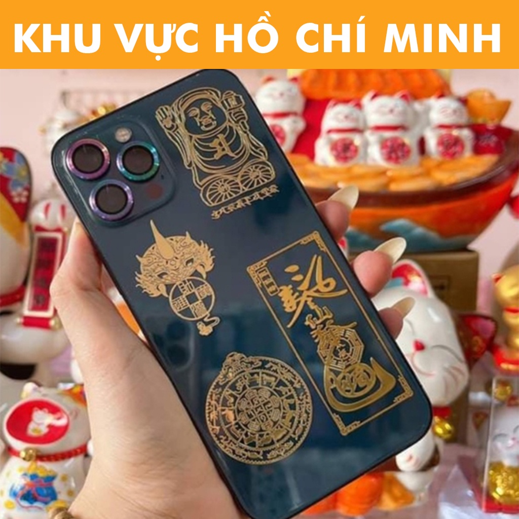 Sỉ miếng dán linh phù cầu tài lộc mèo thần tài dán phong thuỷ
