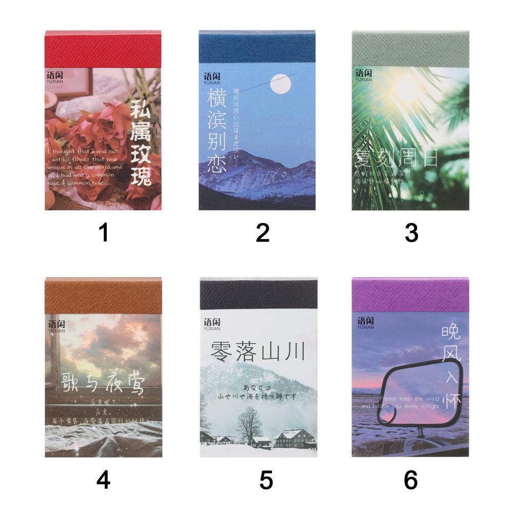 Bộ 50 Sticker Dán Trang Trí Sổ Tay Xinh Xắn