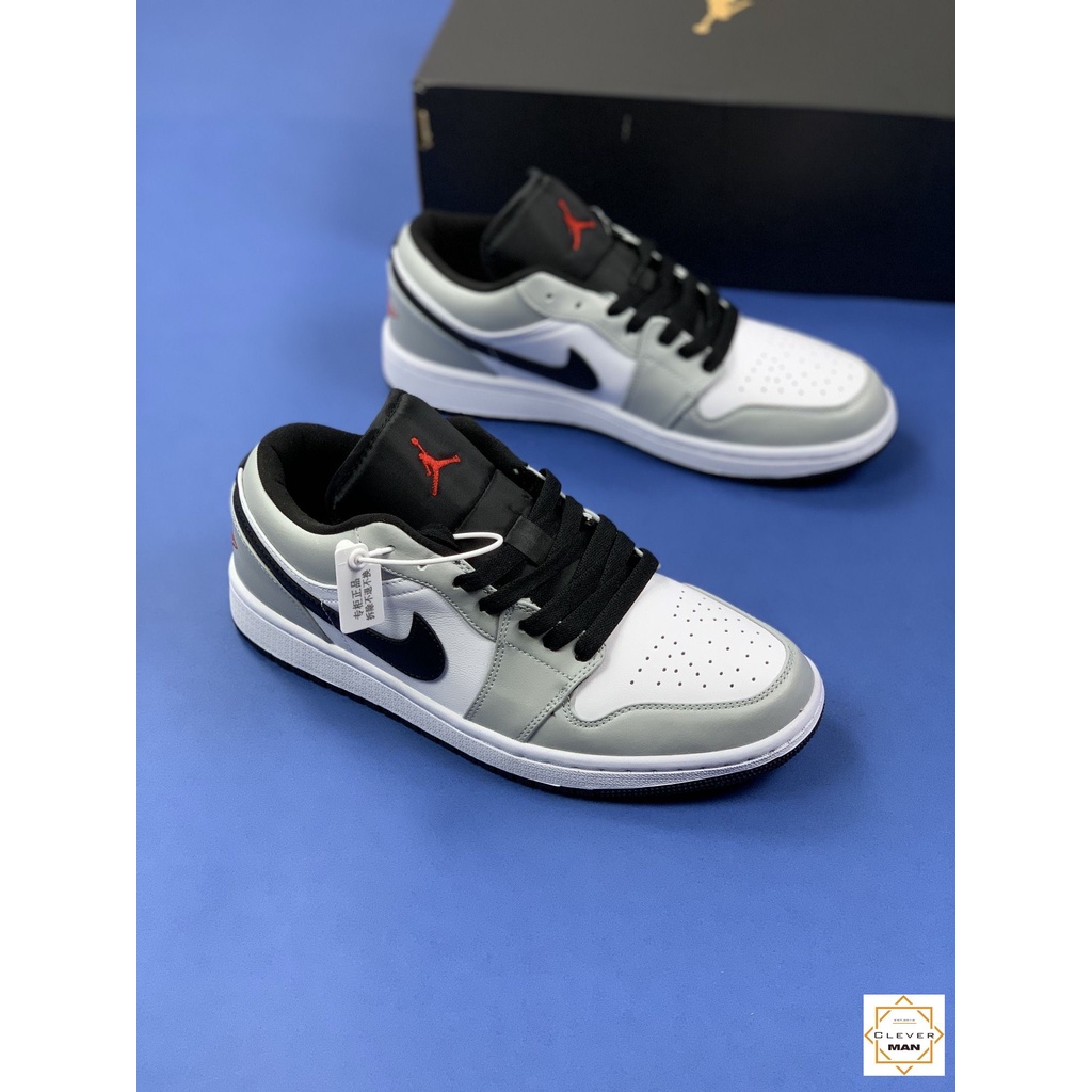 [FREESHIP+FULLBOX] Giày Thể Thao AIR JORDAN 1 Low Light Smoke Grey Xám Trắng Cổ Thấp Cực Phong Cách Clever Man Store