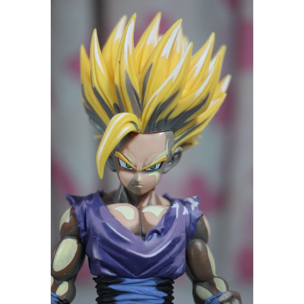 Mô hình Dragon Ball Gohan 2D tóc vàng cao 22cm - mô hình 7 viên ngọc rồng