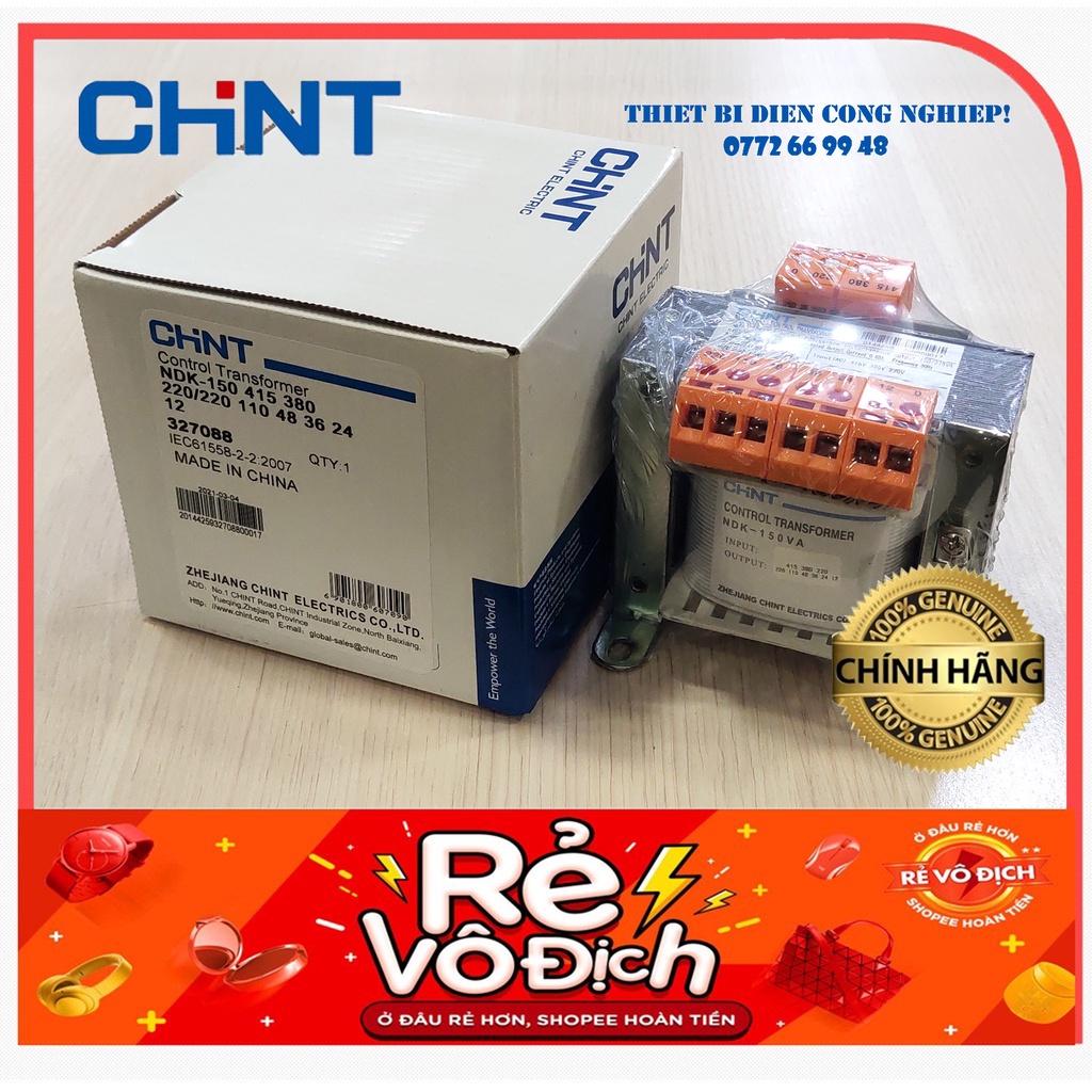 Biến áp cách ly NDK-150VA Chint