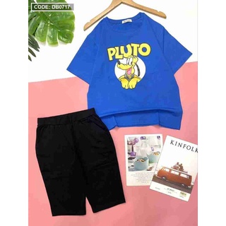 Bộ thun cotton thái dẻo mềm tay ngắn quần lửng hình chụp thật