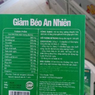 (Mẫu mới chất lượng như cũ)Giảm Béo An Nhiên