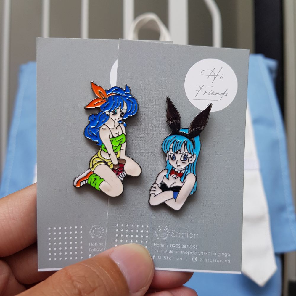 Pin cài áo Bulma trong Dragon Ball - GC364