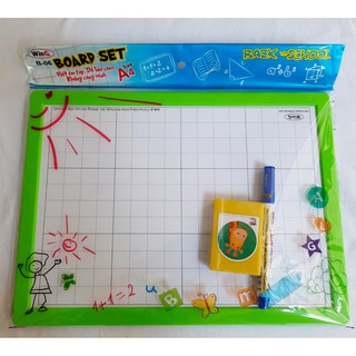 Bảng học sinh 2 mặt WinQ - Bảng đen - Bảng trắng 📙 Bảng viết phấn bảng viết bút lông