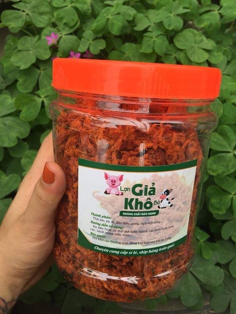 Thịt lợn giả khô bò sợi gói 500g