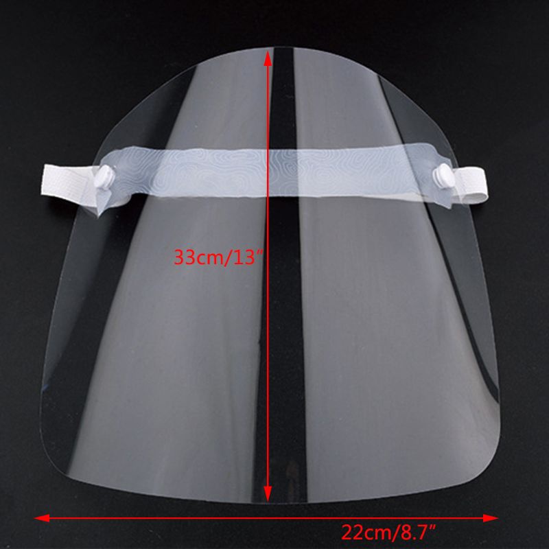 Tấm Chắn Bảo Vệ Mặt Bằng Nhựa PET Trong Suốt Chống Bắn Nước / Bụi Bẩn Tiện Dụng Cho Nam Và Nữ