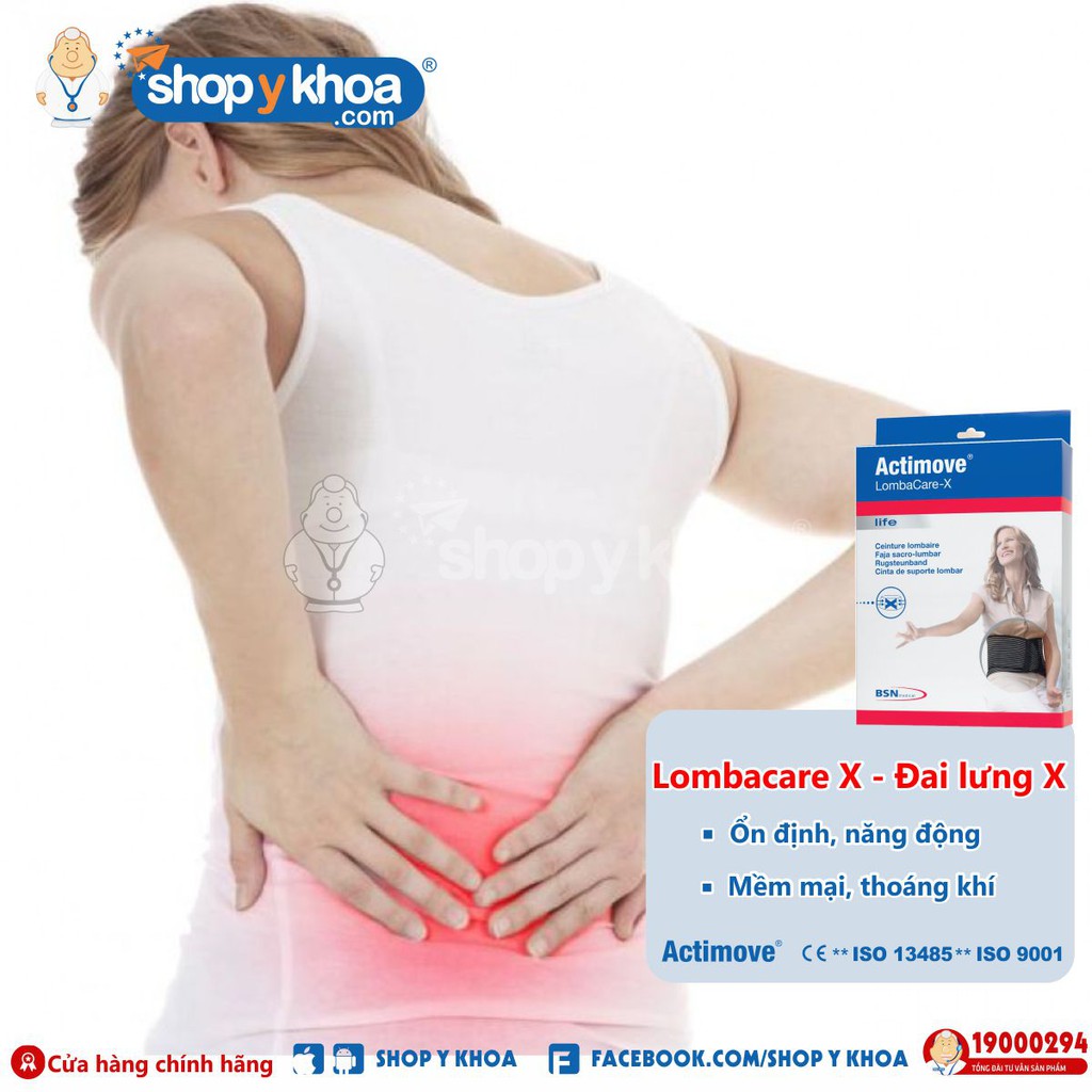 [CÓ QUÀ TẶNG] Đai lưng chấn thương cao cấp Actimove Lombacare X