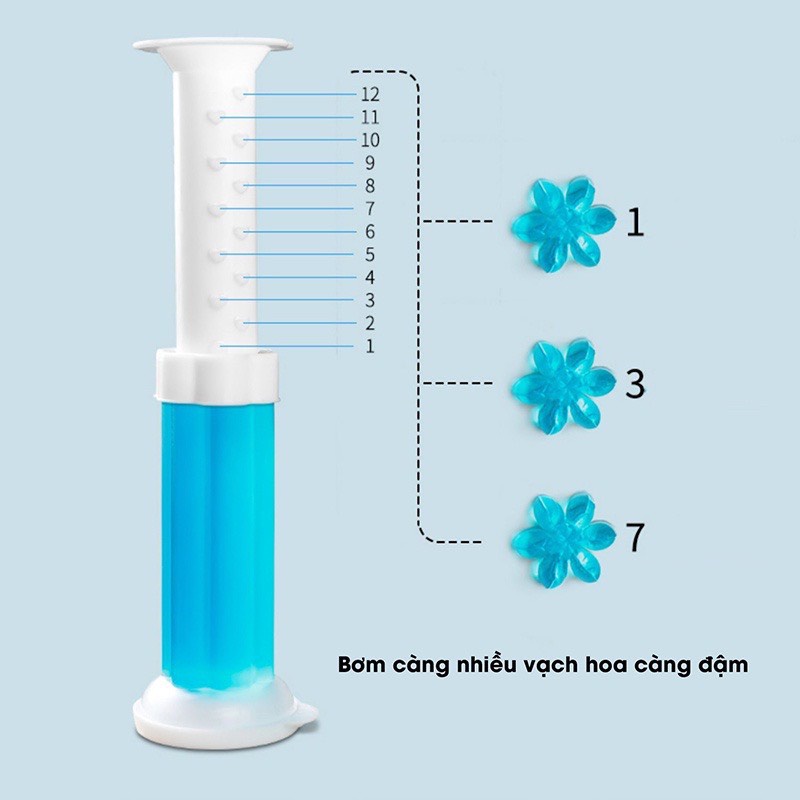 Gel thơm khử mùi bồn cầu hình hoa