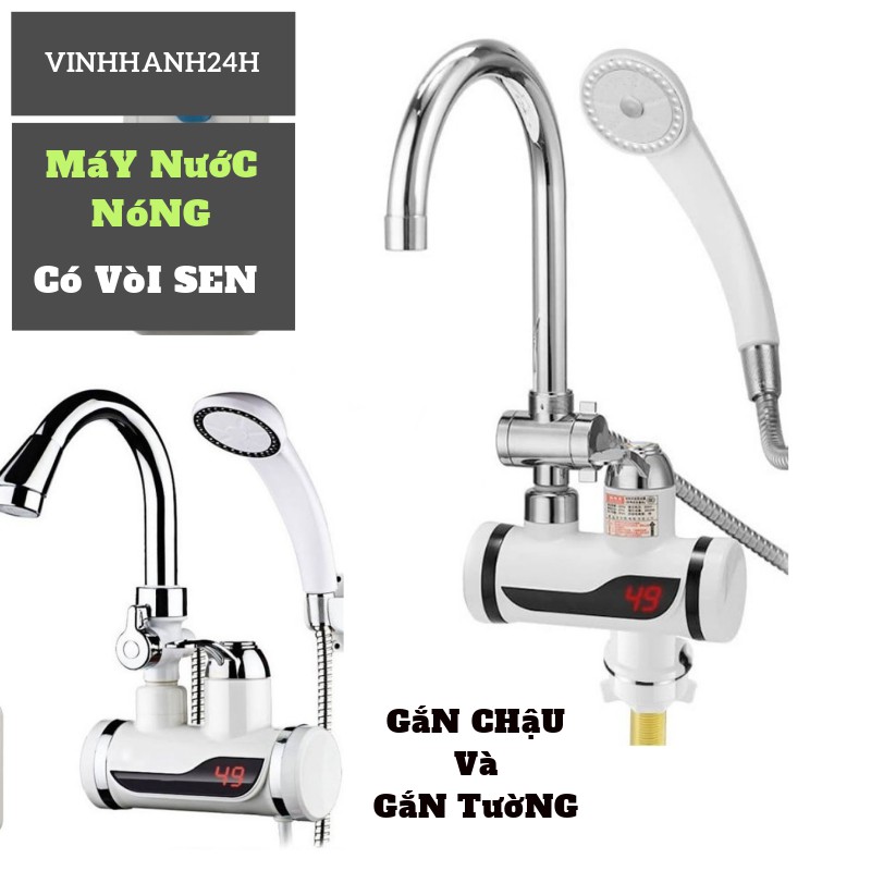 Vòi nước nóng lạnh trực tiếp mini tiện ích dùng thay bình nóng lạnh gián tiếp. + Tặng thêm rơ le | BigBuy360 - bigbuy360.vn